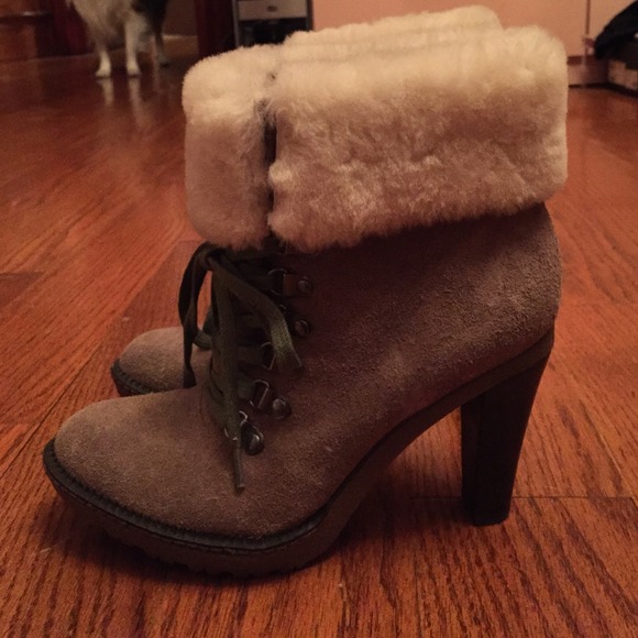 Via spiga shearling booties