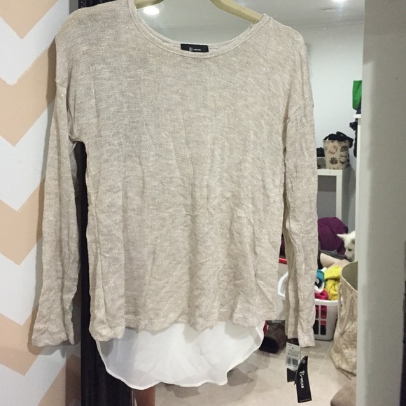 Gold/white long sleeve