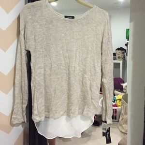 Gold/white long sleeve