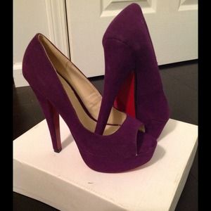 BRAND NEW!!! Purple suede heels