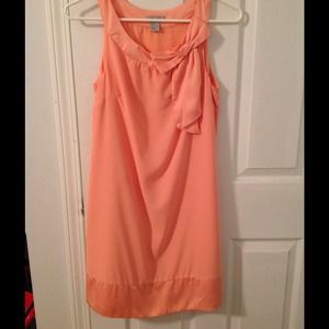 Peach colored dress