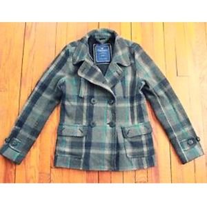 ❤️ AMERICAN EAGLE PLAID COAT in great condition ❤️