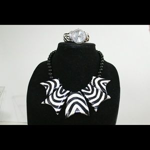 Black and white jewelry