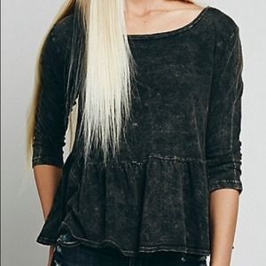 Free People Peplum Tee