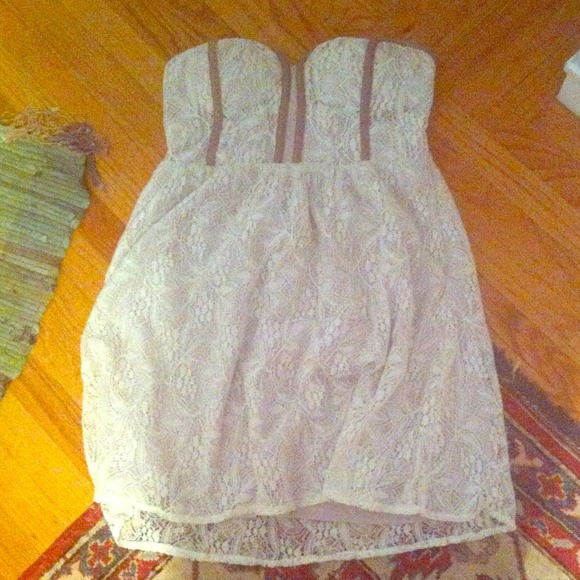 Urban Outfitters Strapless Lace Dress