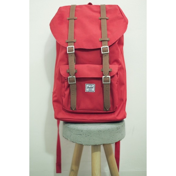 Herschel Little America Padded Red Laptop Backpack