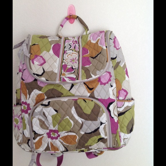 Vera Bradley Double Zip Backpack 100% Authentic!