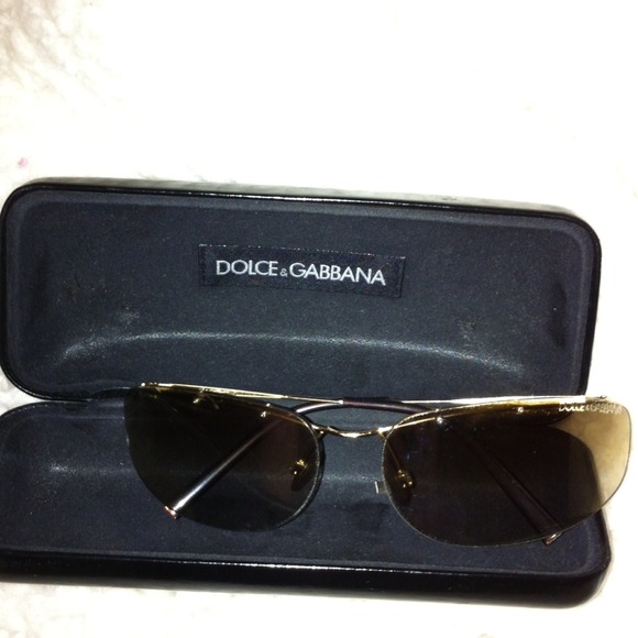 SOLD Dolce&Gabbana Frameless brown sunglasses