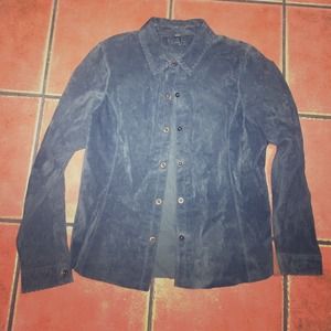 🔴LAST CHANCE!🔴 L cabi leather shirt top blouse