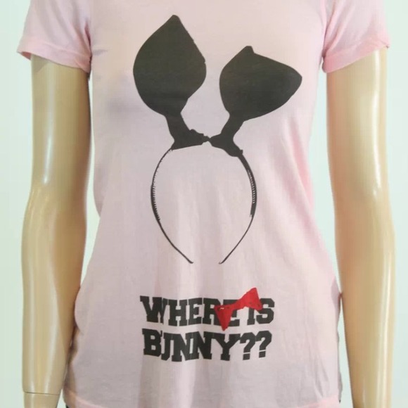 Sale! WILDFOX Pink "where is bunny?" T-shirt🐰
