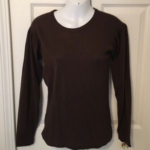 Vintage YSL tricot chocolate brown sweater sm/med