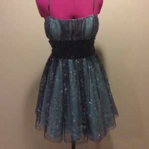 Baby Blue, Sparkled Formal Dress