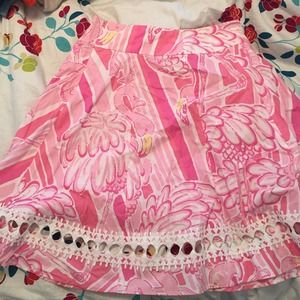 Nwt Lilly pulitzer flamingo Marley Skirt