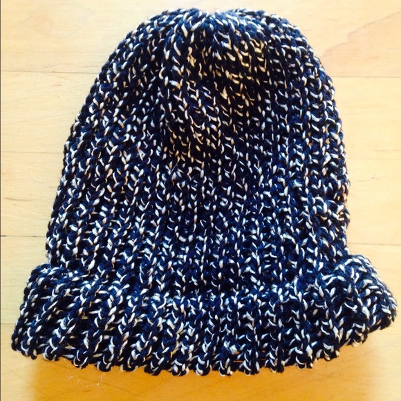 Black knitted beanie