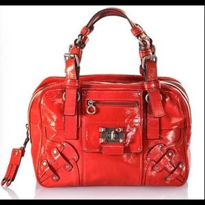 Juicy Couture Patent Leather Satchel Handbag