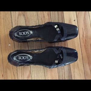 Tod's driving flats. Size 9 in patent navy
