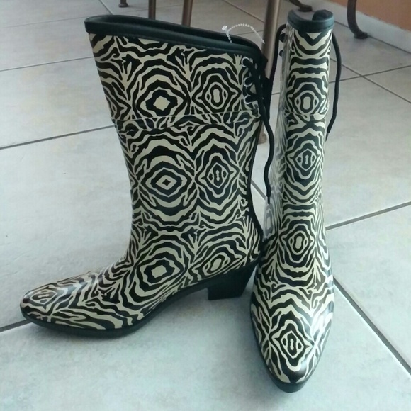 Dav Rain Boots - Cowboy Boots- Animal Print
