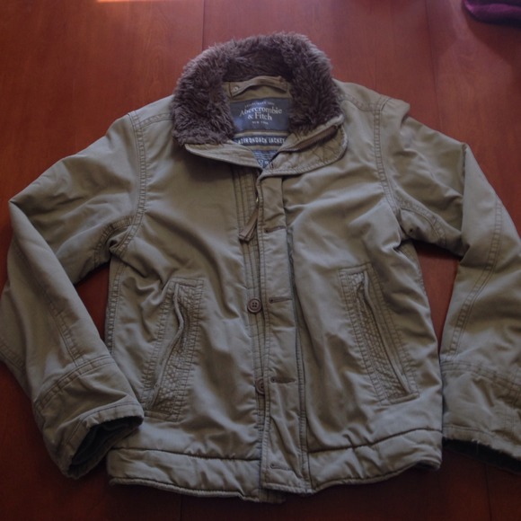Abercrombie & Fitch Other - Abercrombie & Fitch distressed jacket fur mens