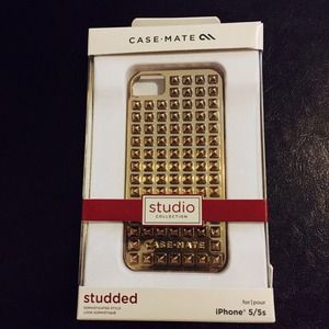Case Mate BRAND NEW Gold Studded Iphone 5/5s Case