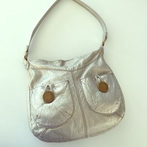 Silver purse.