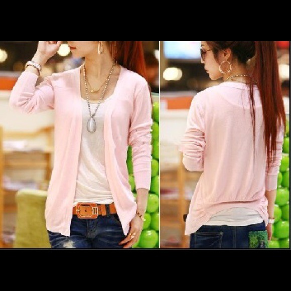 Sale! 🎉Long sleeve cardigan/ watermelon red - Picture 2 of 2