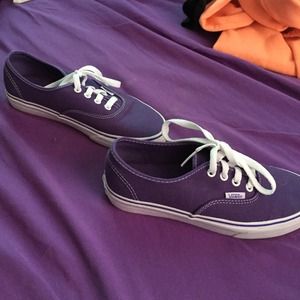 Purple/white vans