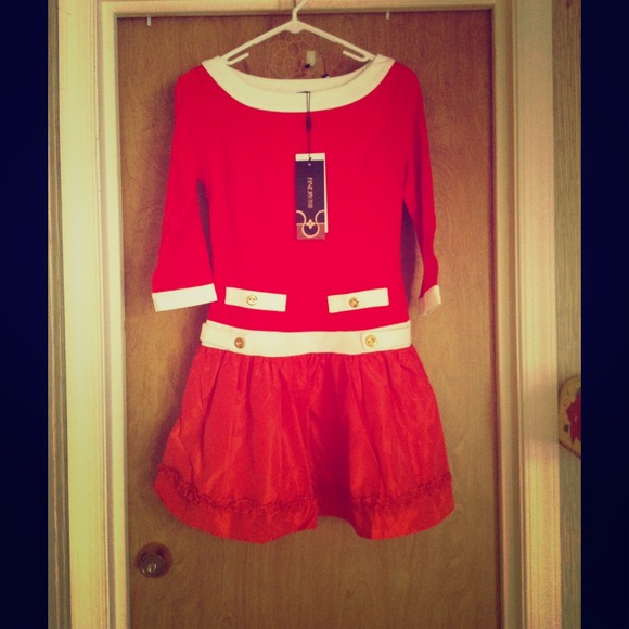 Women mini orange dress size S
