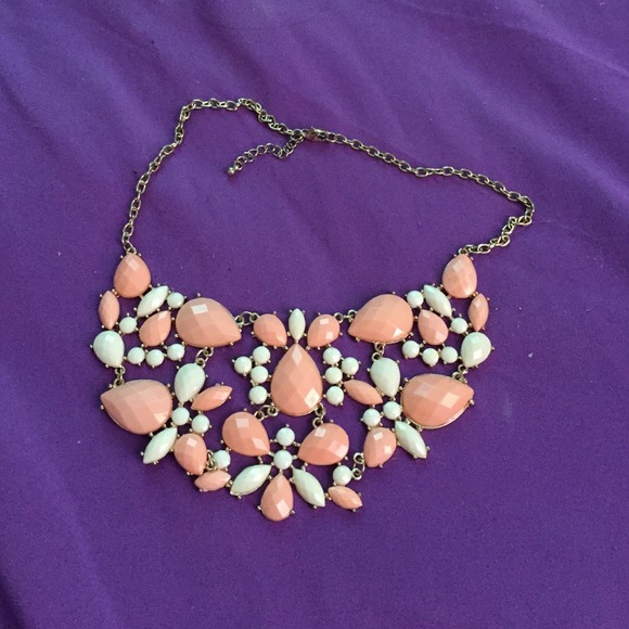 Orange & white necklace