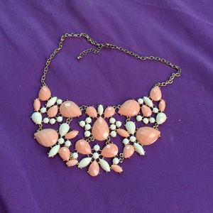Orange & white necklace