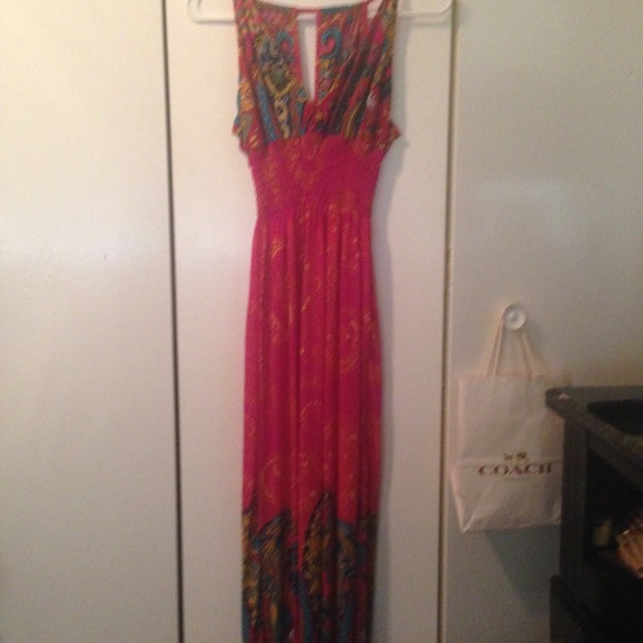 Pink maxi dress