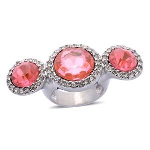 Steel crystal ring knuckle size 7