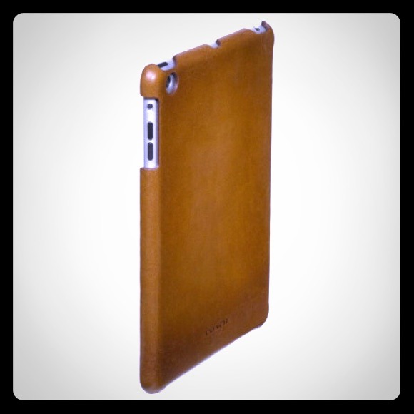 Mini iPad Case in Mahogany Leather Dark Brown. - Picture 1 of 4