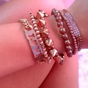 Combo of Gold bracelets.