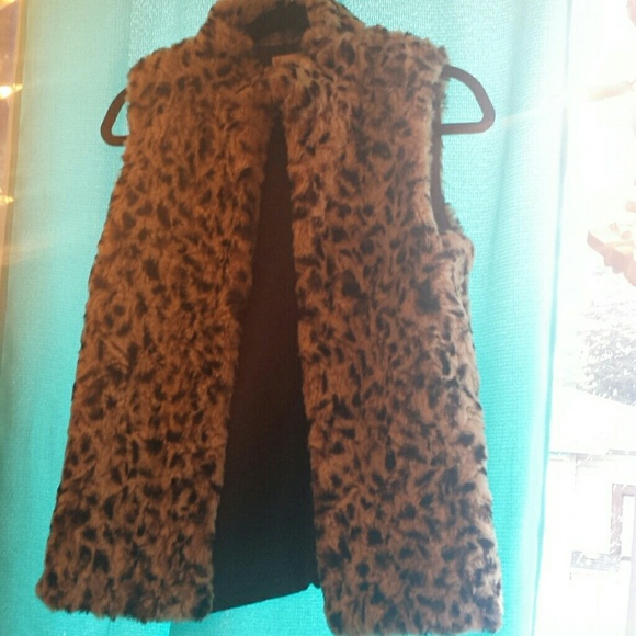Faux fur vest