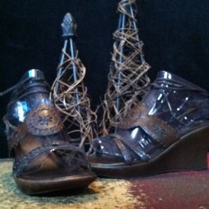 🌸Sale🌸 Brown Lace Up Wedge was $25