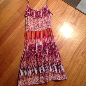 Flower boho dress