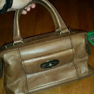 Fossil Leather Handbag