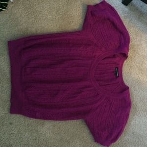 Express Short sleeve Magenta Sweater