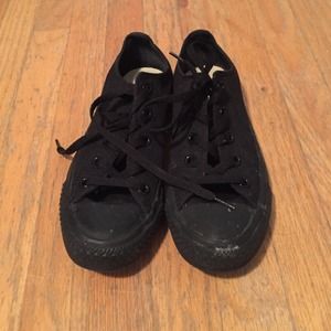 All Black Converse