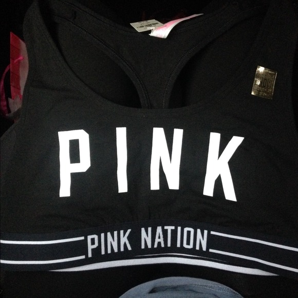 VS pink fashion show sports bra top