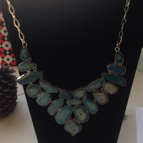Druzy necklace (turquoise color)
