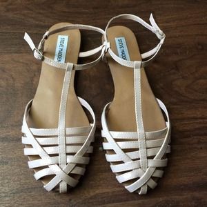 Steve Madden blush ankle strap flats