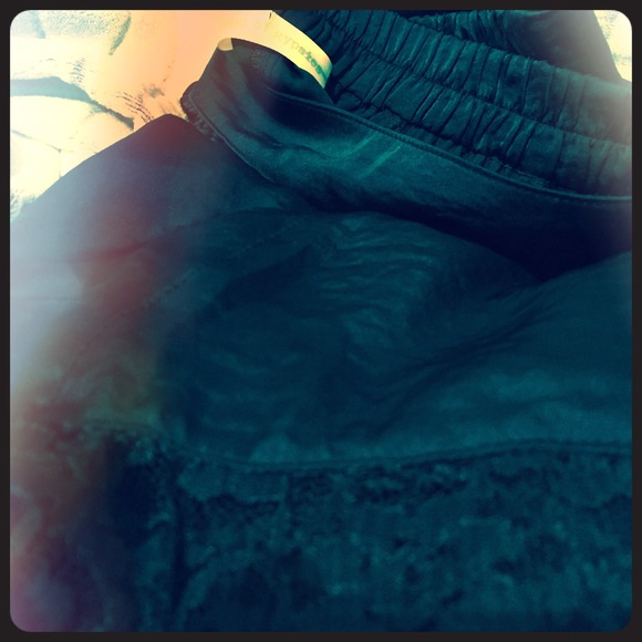 Navy blue lace-trim shorts by BOG!