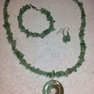 3-Piece Aventurine jewelry set