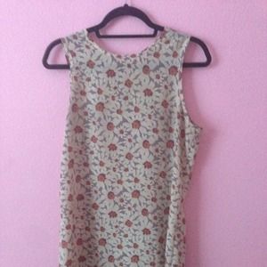 Vintage Daisy-print dress