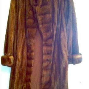 Chocolate Demibuff Mink Coat by Mano Swartz