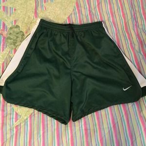 ✨SALE✨Green and White Nike Shorts