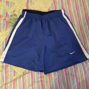 Royal Blue and White Nike Shorts (Kids Size)
