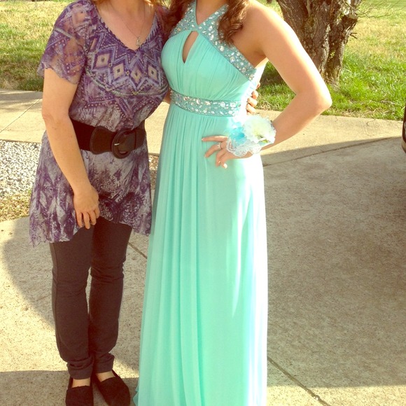 Light blue prom dress!