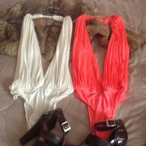 Sexy Backless Halter Body Suits.